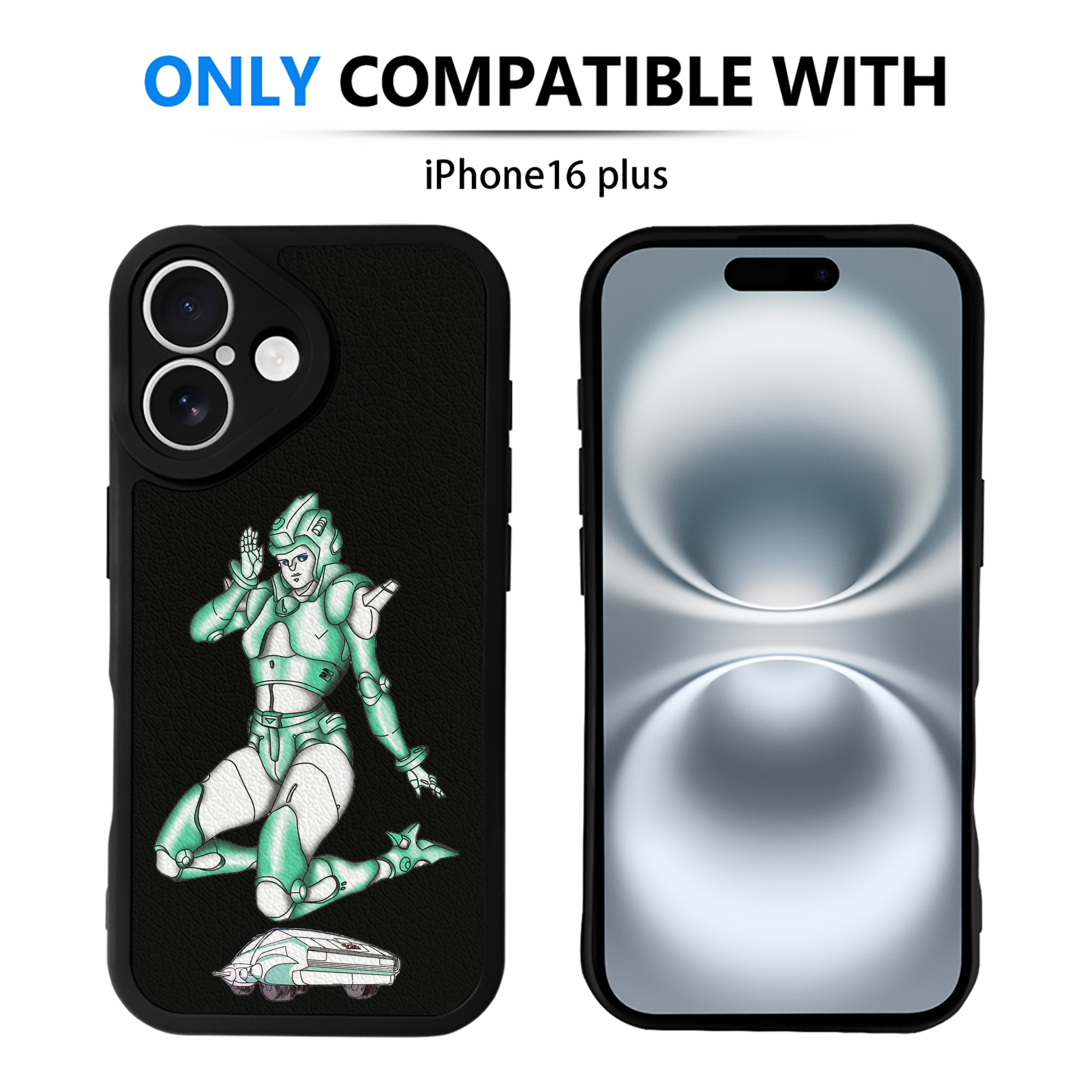 （画像用）  【iPhone 16シリーズ対応】シリコンスマホケース（レザー調） 材質：シリコン